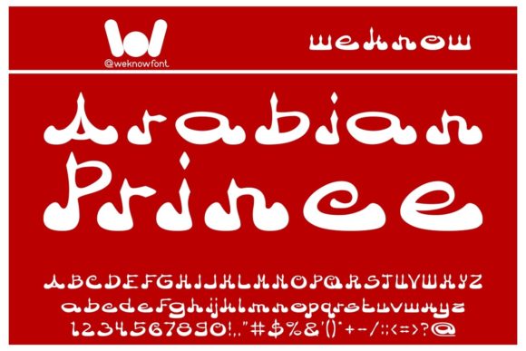 Arabian Prince Font for Modern Web Design Projects