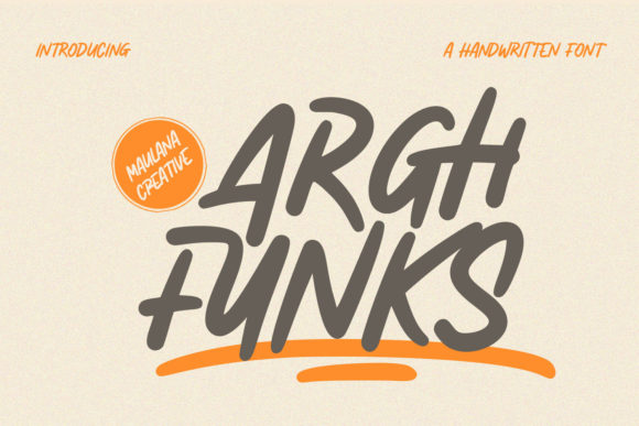 Arghfunks: A Playful Display Font for Bold Branding