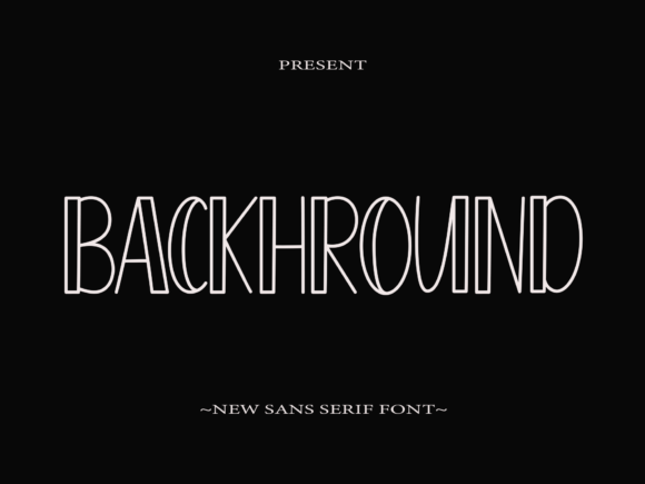 Background Font for Clear and Casual Campaign Design
