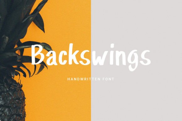 Backswings: A Cool Display Font for Creative Makers