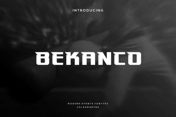 Bekanco: A Sporty Display Font for Bold Branding