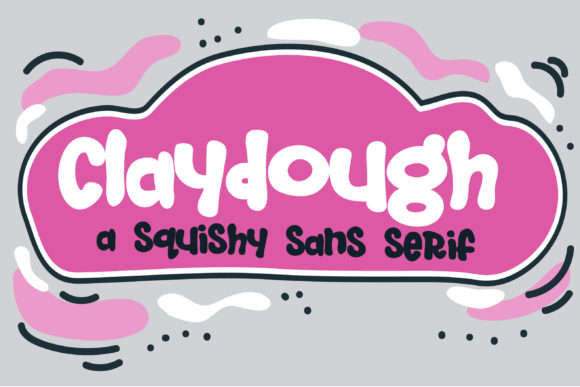 Claydough: A Whimsical Display Font for Digital Creativity
