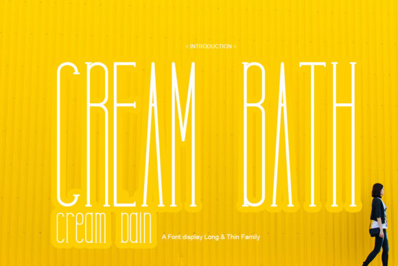 Cream Bath Font for Handmade Creations