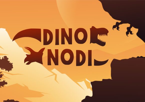 Dino Nodi: A Playful Display Font for Creative Projects