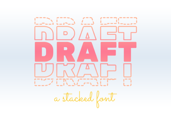 Draft Font for Custom Designs and Branding Projects