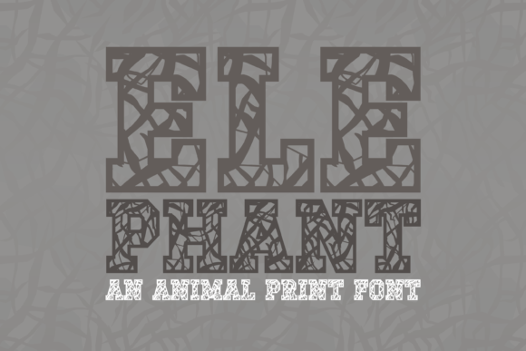 Elephant Font for Handmade Creations and More