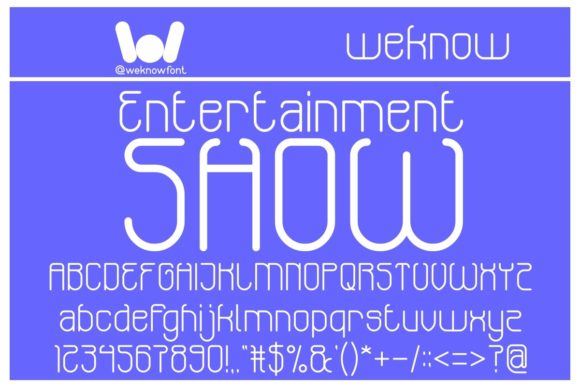 Entertainment Show Font for a Fresh Brand Look