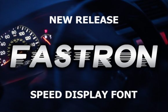 Fastron: A Bold Display Font for Sporty Branding