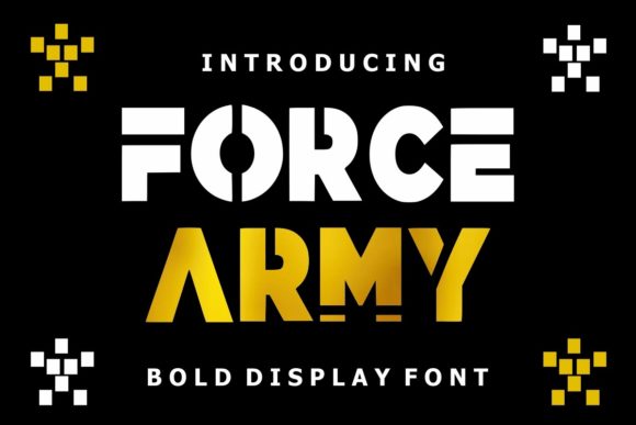 Force Army Font for Bold Digital Branding