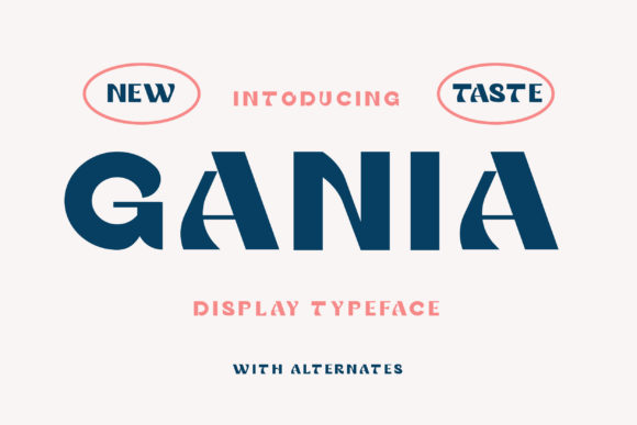 Gania Display Font for a Polished Brand Look