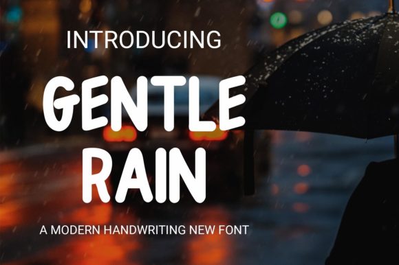 Gentle Rain: A Display Font for Modern Web Design