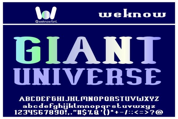 Giant Universe Font for Bold Creative Projects