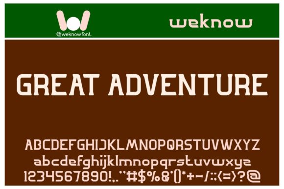Great Adventure: A Retro Display Font for Editorial Creativity