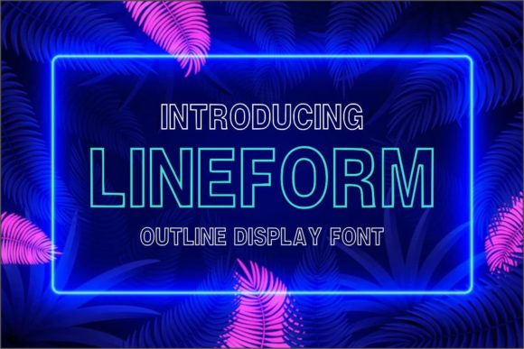 Lineform: A Bold Display Font for Professional Branding