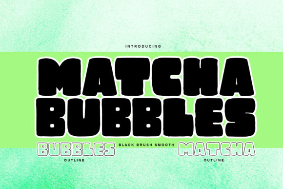 Matcha Bubbles: A Bold Display Font for Eye-Catching Campaigns