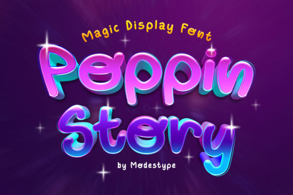 Poppin Story: A Retro Font for Modern Editorial Design