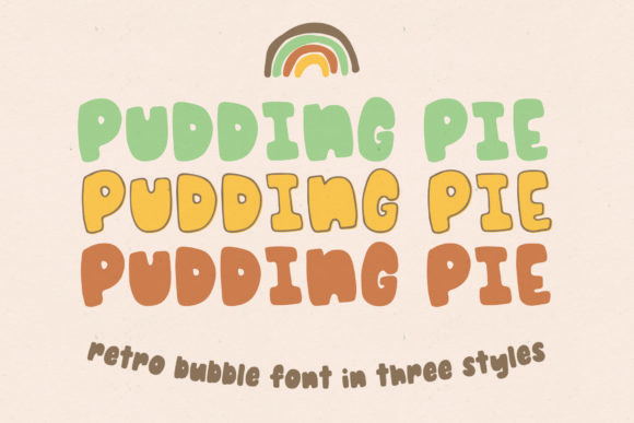 Pudding Pie Font for Retro Branding and Playful Design