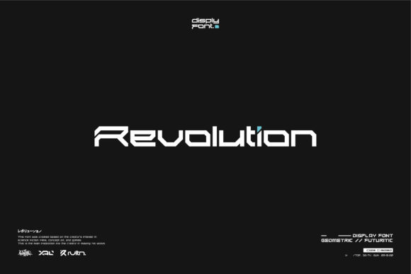 Revolution Font for Futuristic Branding Projects