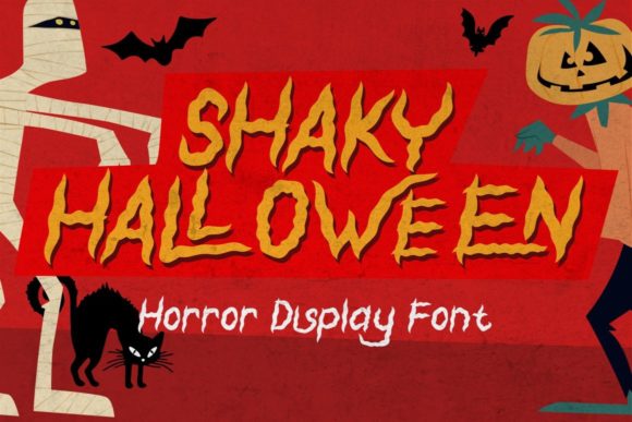 Shaky Halloween Font for Creepy Craft Projects