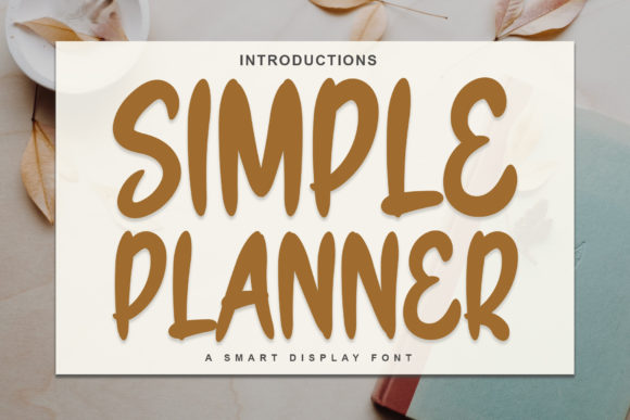 Simple Planner Font for Handmade Creations and Commercial Designs