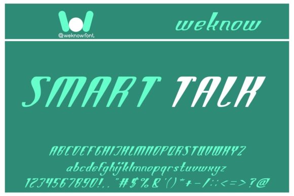 Smart Talk: A Display Font for Handmade Creativity
