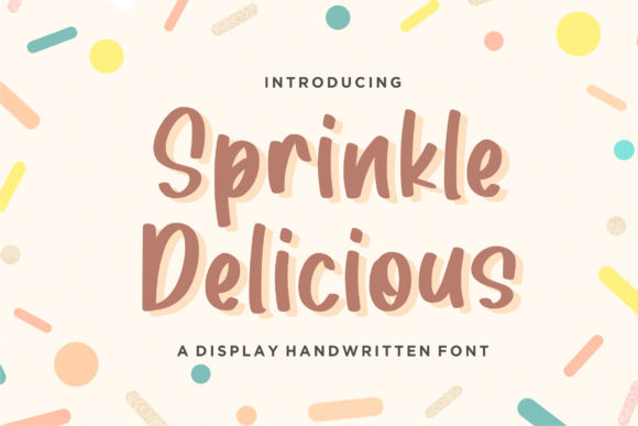 Sprinkle Delicious Font for Joyful Craft Projects