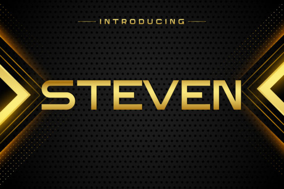 Steven: A Modern Display Font for Creative Makers