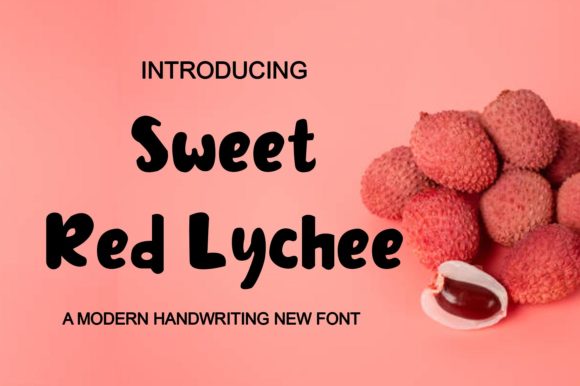 Sweet Red Lychee: A Playful Display Font for Modern Design