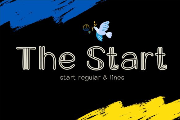 The Start – A Fresh Display Font for Handmade Creations