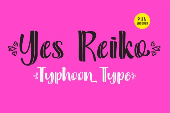 Yes Reiko: A Unique Display Font for Creative Branding Projects
